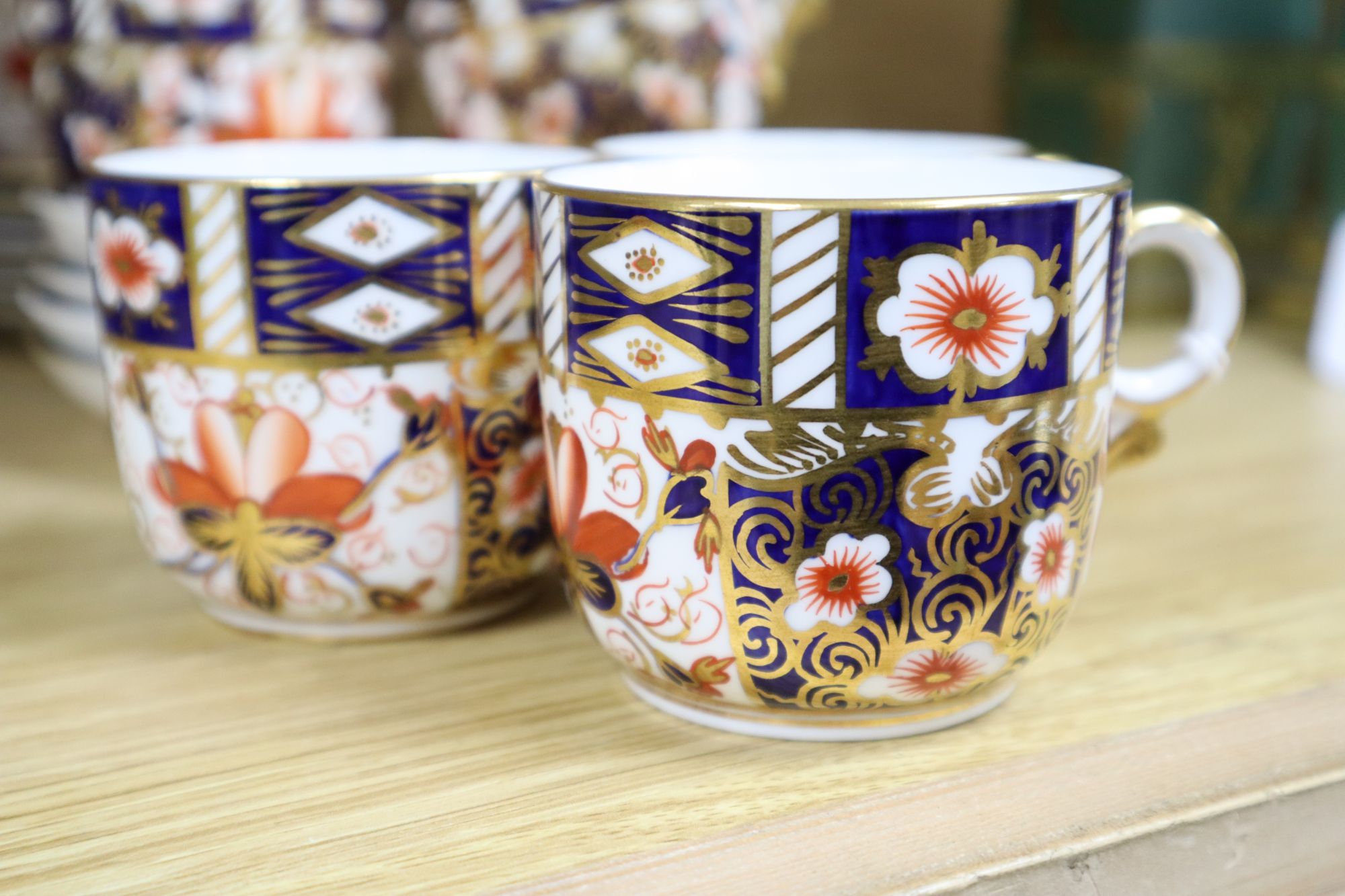 A Royal Crown Derby part tea service